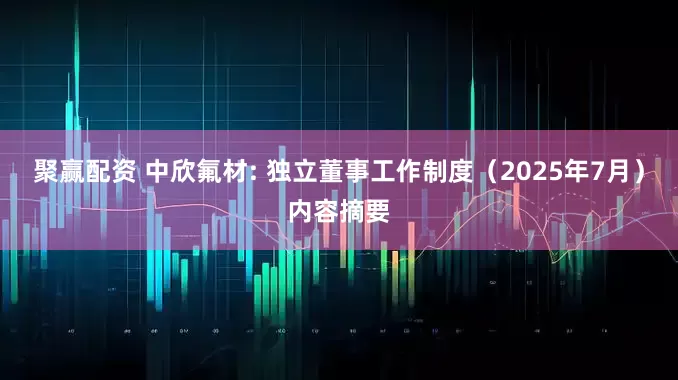 聚赢配资 中欣氟材: 独立董事工作制度（2025年7月）内容摘要